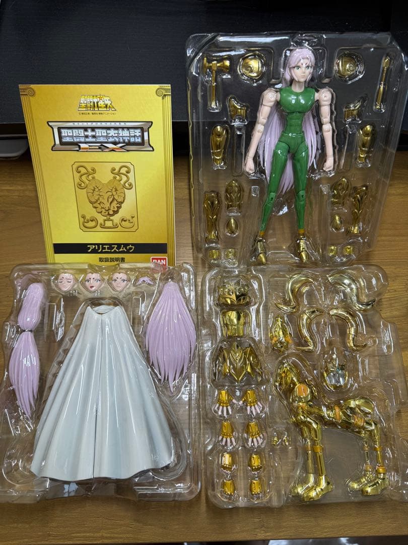 中古）【まとめ売り】聖闘士聖衣神話ex 7体セット（ライブラ欠品有／サジ破損有）