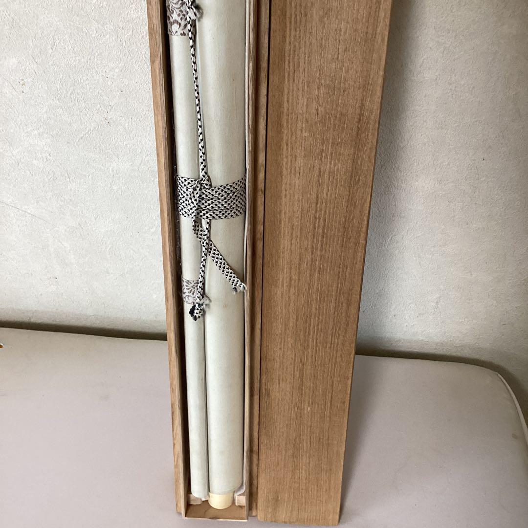 速水御舟　絹本掛軸　彩色画【梅　花　に　小　禽　図】　肉筆軸先良品模写　NO54