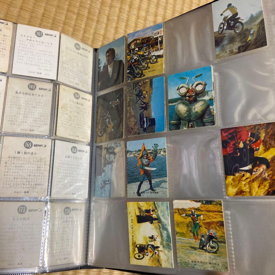 70年代当時物カルビー仮面ライダーＶ３カードたくさん