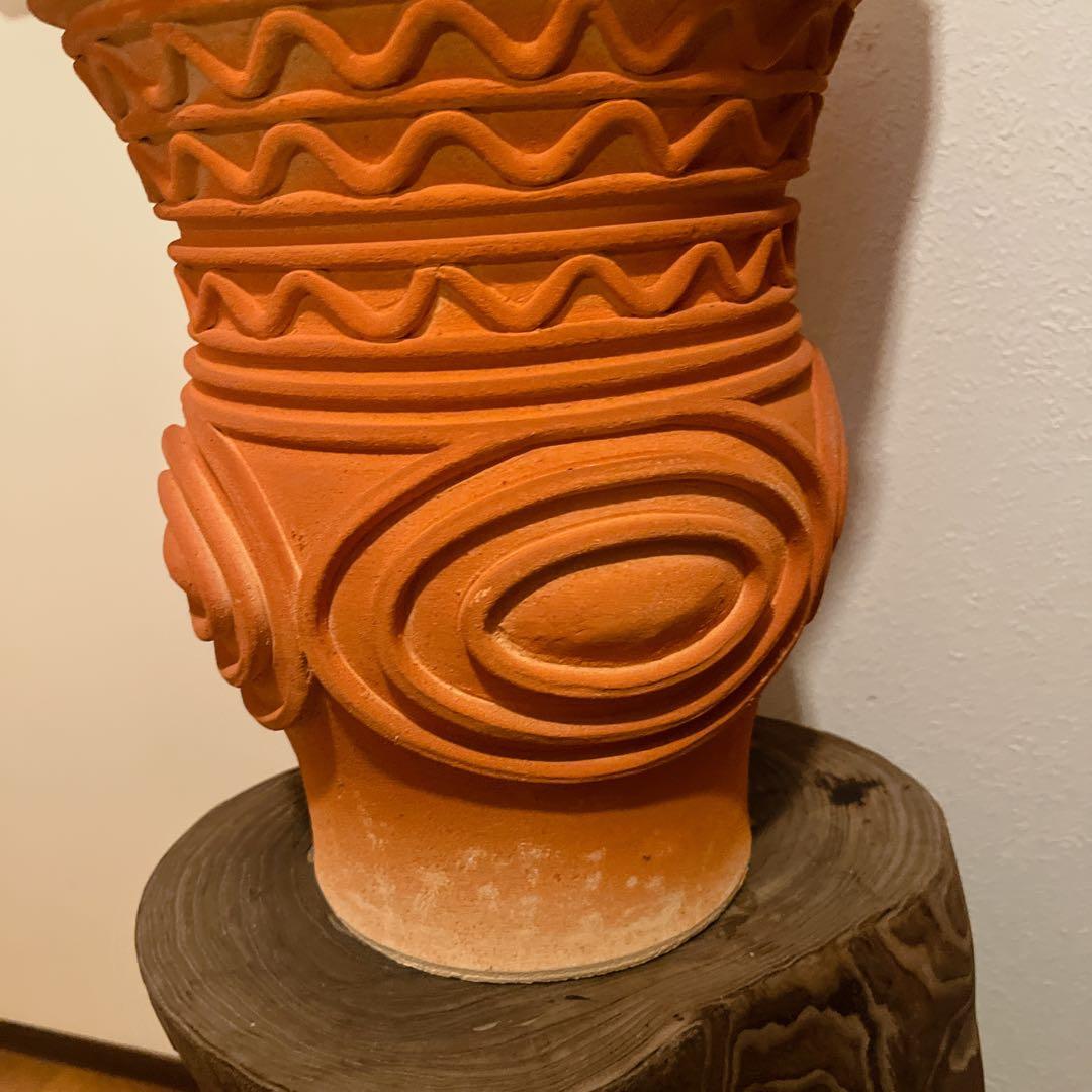 【迫力の造形】火焔型土器 レプリカ 縄文時代 縄文ポシェット インテリア風