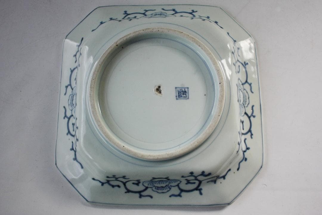 伊万里 八角皿 染付 松竹梅 骨董 アンティーク