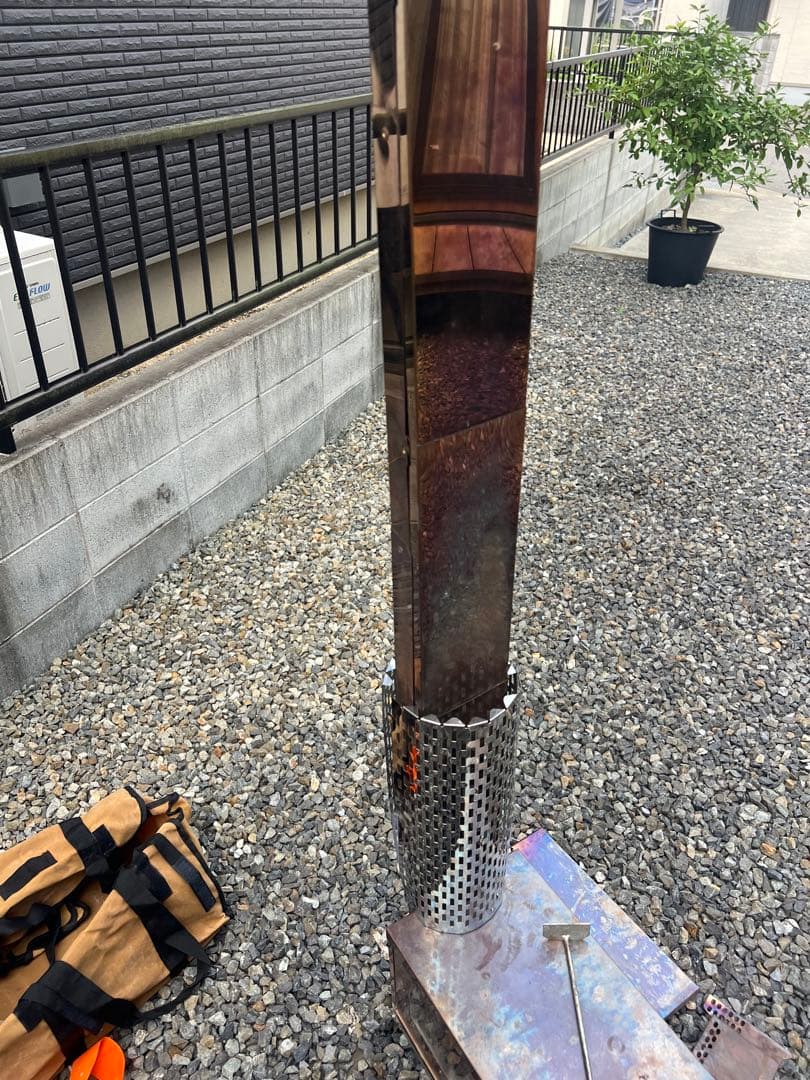 笑'ｓフォールディング薪ストーブ　焚き火の箱G-neo オプション多数