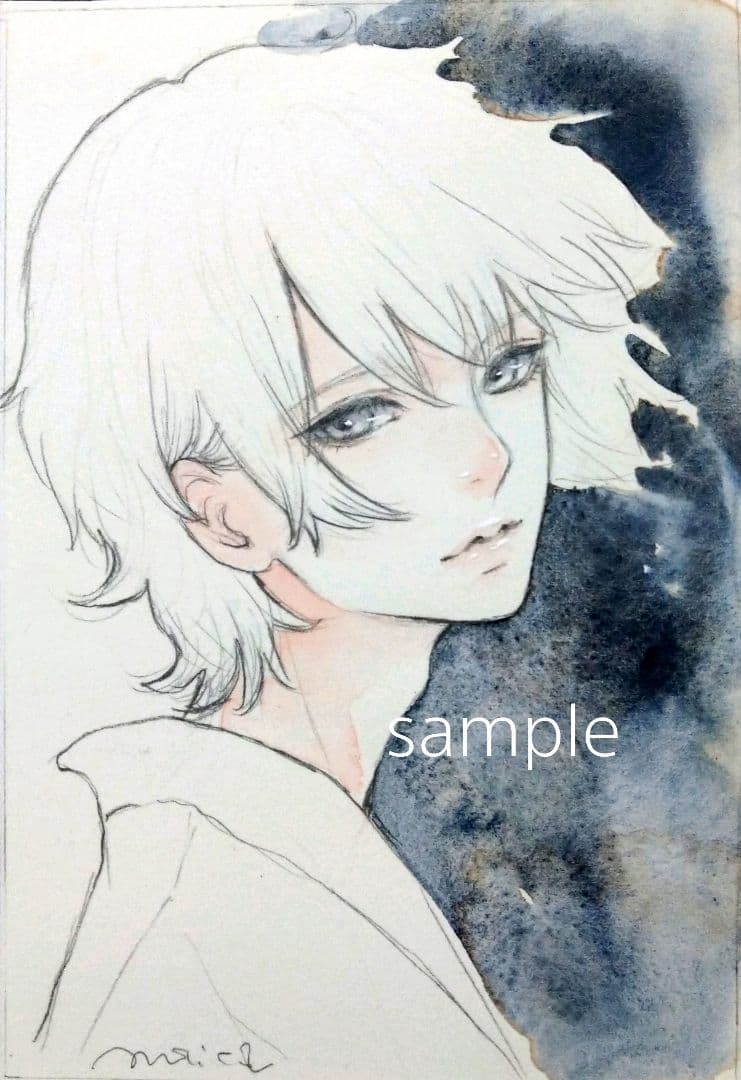 専用 手描きイラスト オリジナル 和装男子 ドローイング｜専用 手描き