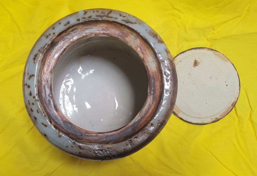 鼠志野 水指 弦月窯 加藤清三作 - メルカリ