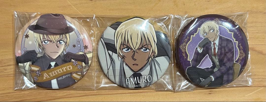 名探偵コナン 安室透 缶バッジ 3つセット - メルカリ