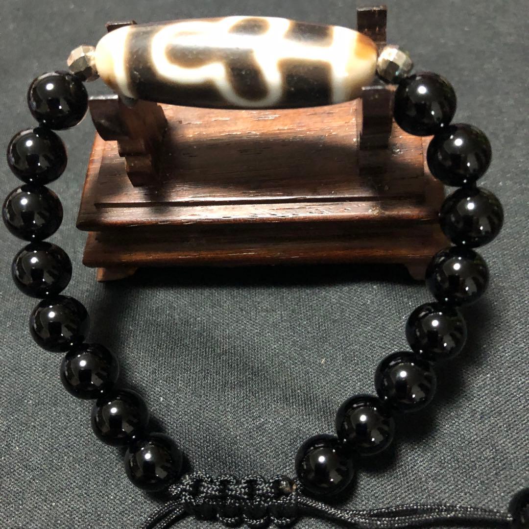 上肯老礦天珠‼️西蔵老礦手工伝承菩提天珠ブレスレット（