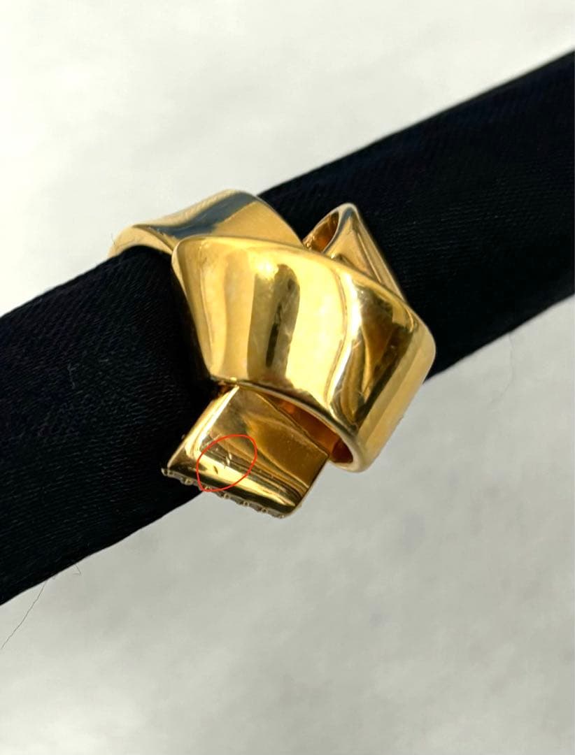 【NOEUD U】 ヌゥユゥ Diamond rubans Lien ring