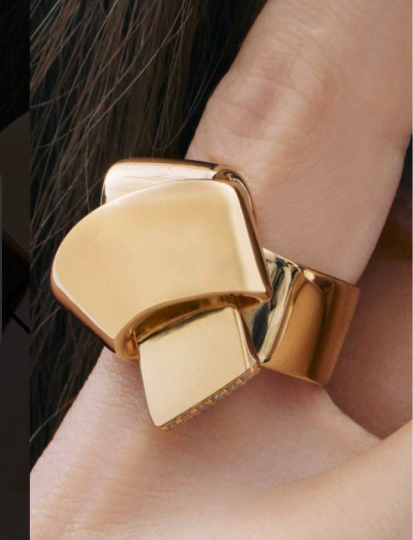 【NOEUD U】 ヌゥユゥ Diamond rubans Lien ring