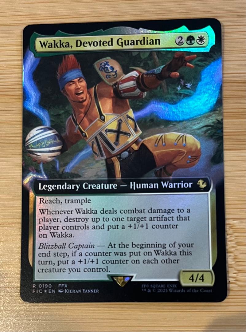 MTG 「敬虔なガード、ワッカ」英語版 FOIL - メルカリ