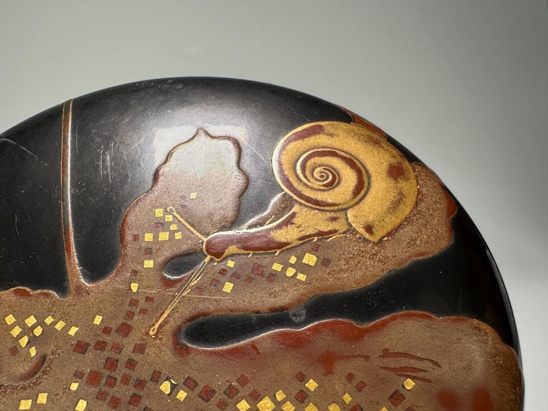 茶道具　棗　時代棗　紅葉文棗　古棗