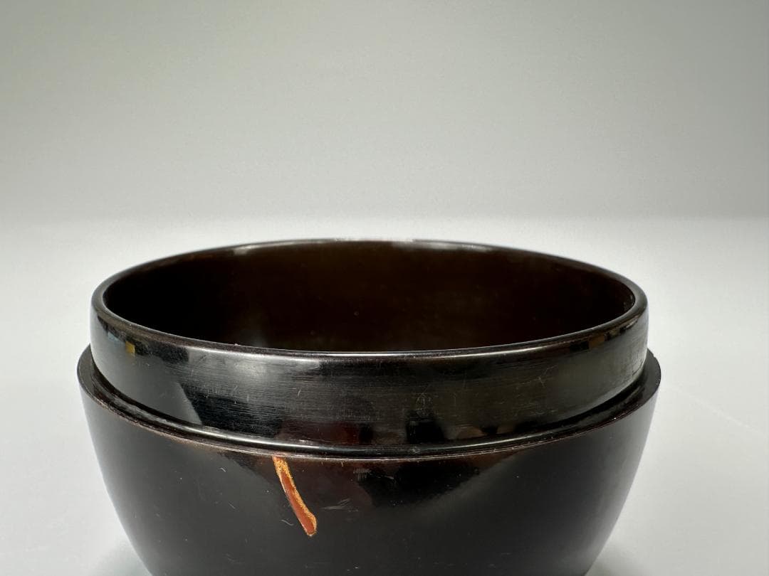 茶道具　棗　時代棗　紅葉文棗　古棗