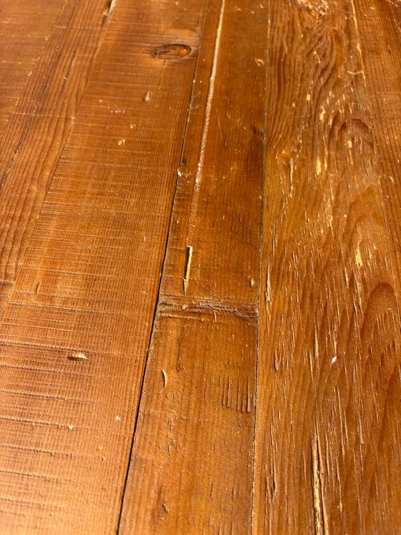 クラッシュゲート Knot antiques フランクテーブル 古材　パイン材