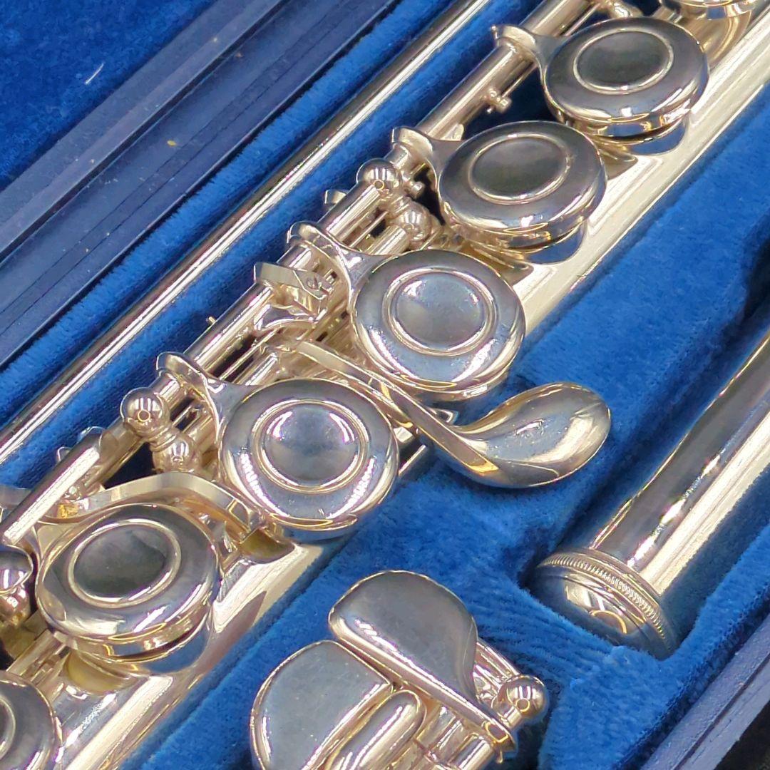 フルート　調整済美品　ヤマハ　YFL311（頭部管は銀製、Ｅメカ.銀メッキ仕様）