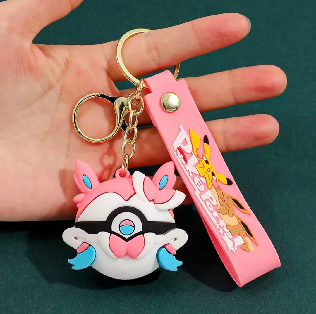 6種類セット】ブイズ モンスターボール型キーホルダー ポケモン - メルカリ