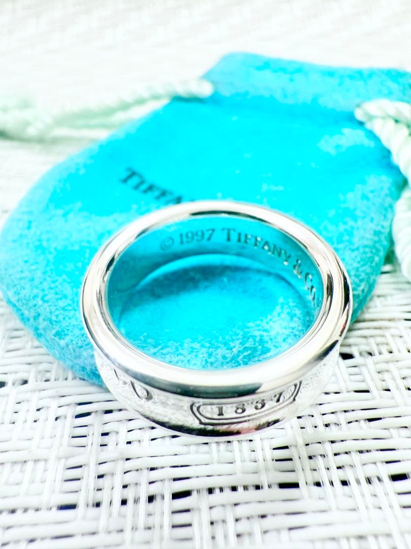 ティファニー　ナローリング　指輪　16.5号　研磨済み　1837 TIFFANY