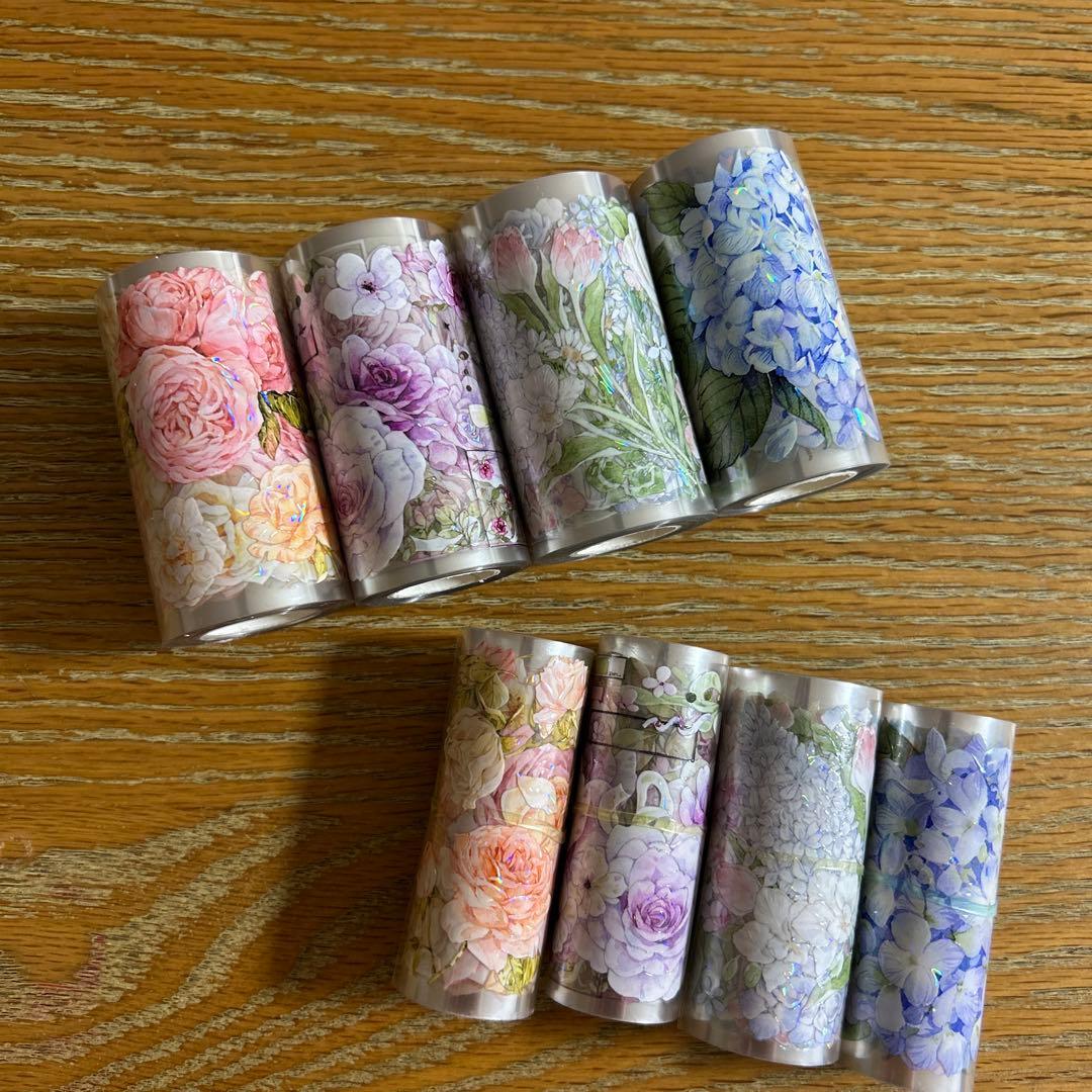 〜専用〜台湾マステ♡PET素材 ボタニカル系50シート切り売り・B