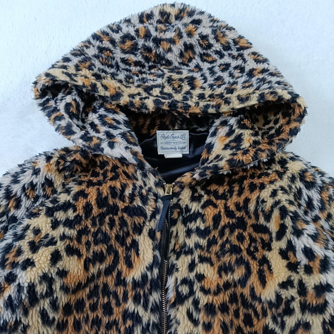 希少✨スタイルアイズ レオパード ファー ジップパーカー 東洋エンタープライズМ