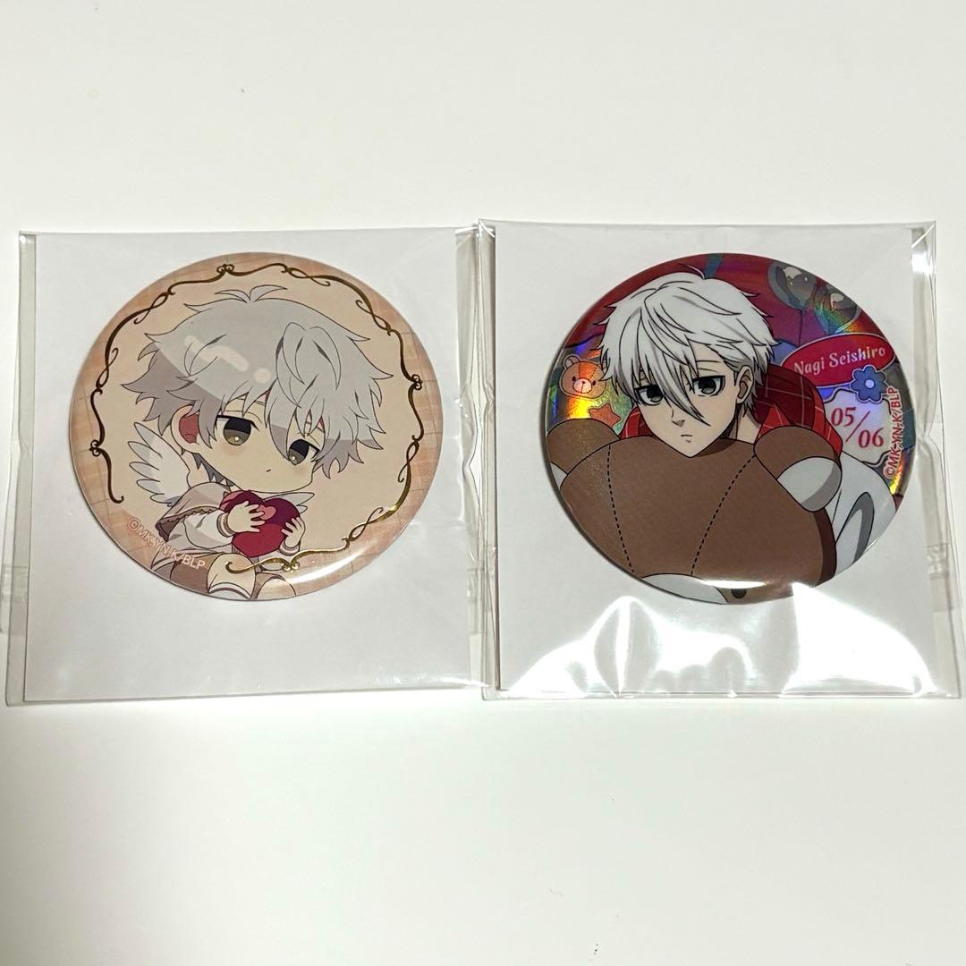 ブルーロック バレンタイン 箔押し ホログラム 缶バッジ 凪誠士郎