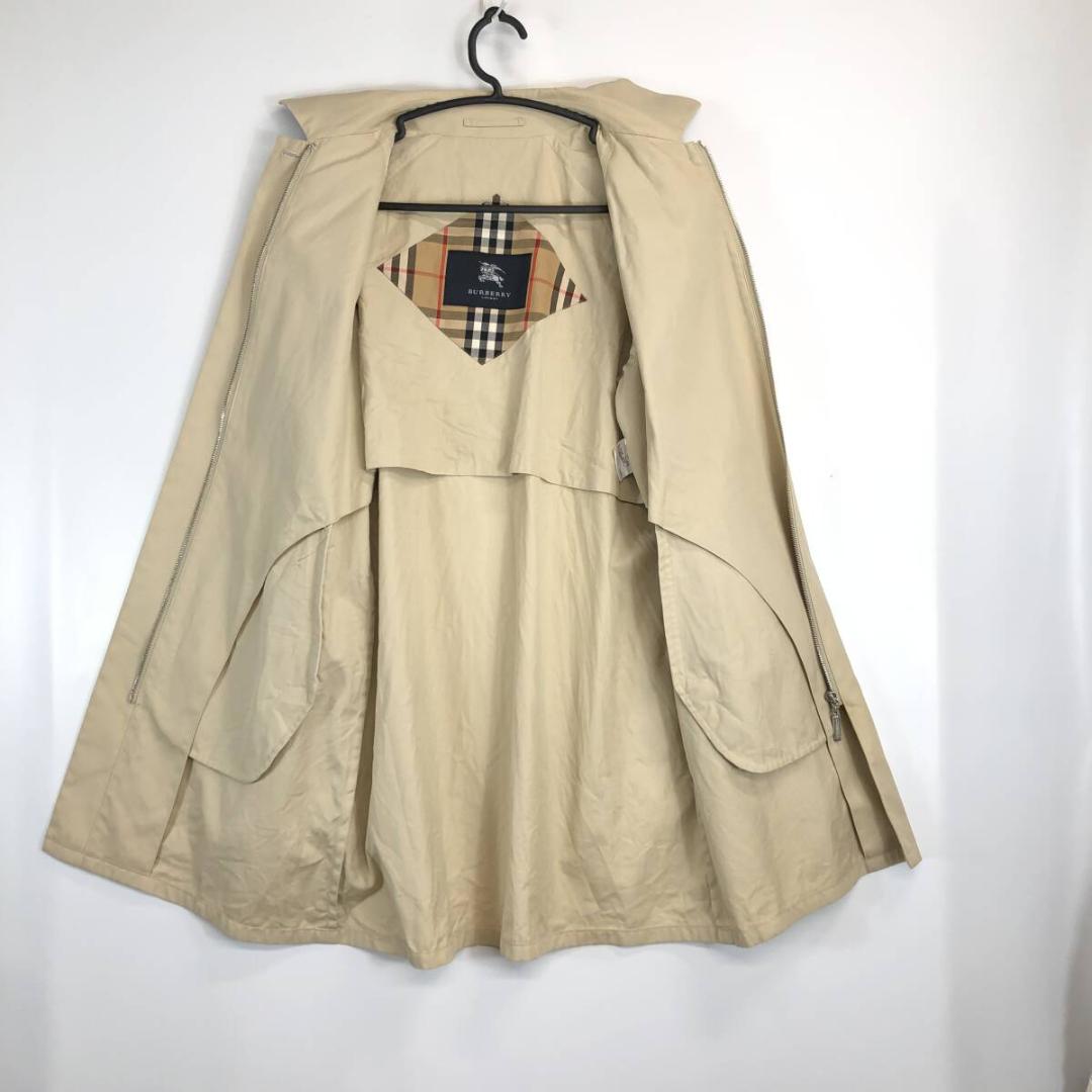 バーバリーロンドン ステンカラーコート 38サイズ レディース ノバ