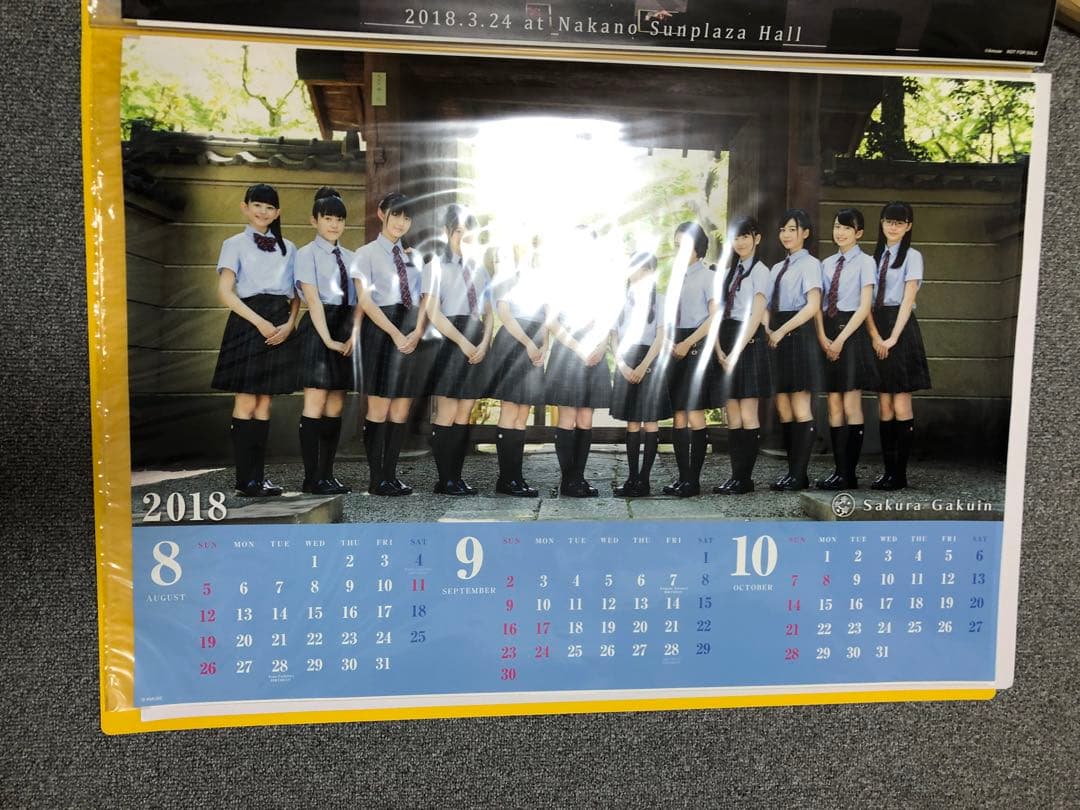 さくら学院 ポスター B2 17枚 黄色TOWER RECORDSファイル入り