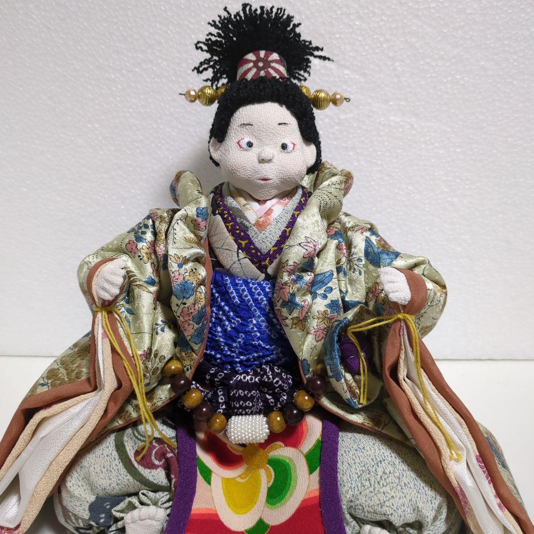 創作人形 ぶす姫 ブス姫 ハンドメイド 古布 縮緬 錦紗 被布を着たぶすっ