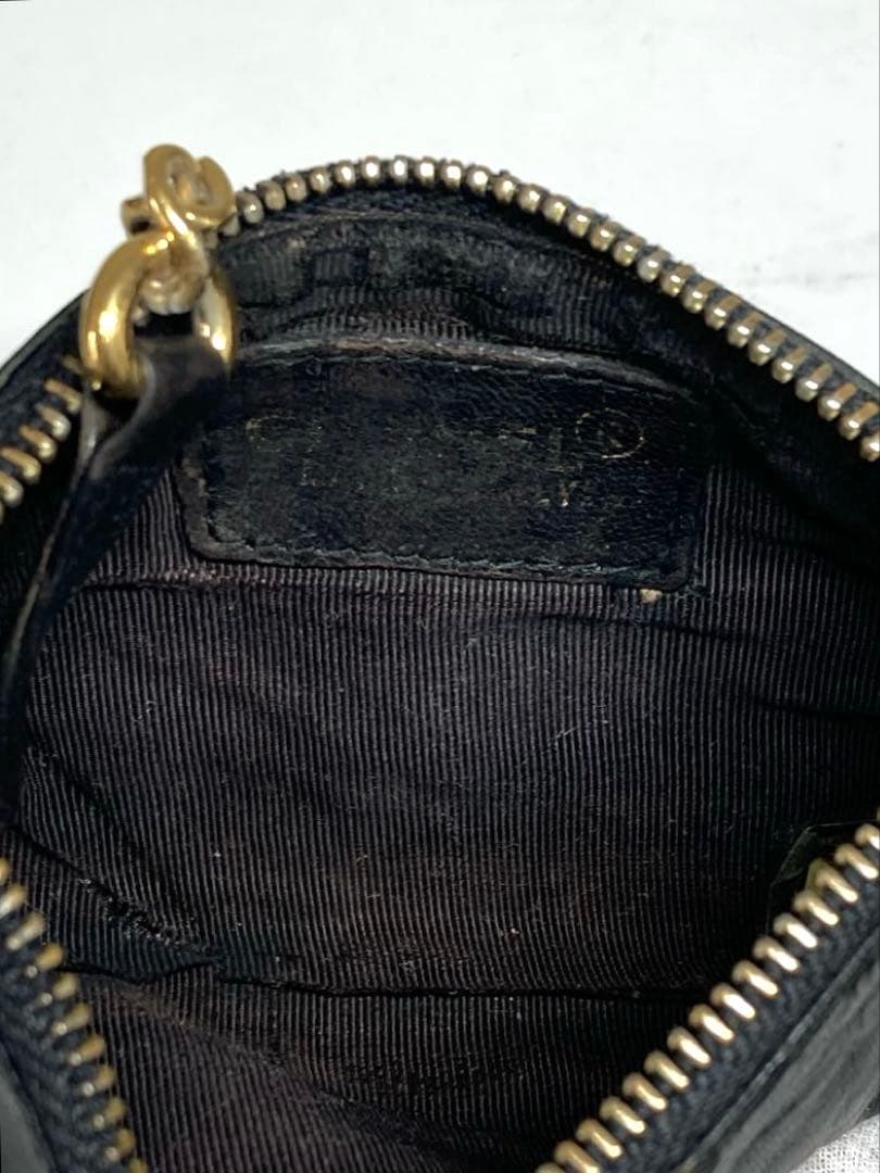 シャネル　チョコバー　レザー　キーリング付き　ケース　カードケース　訳あり