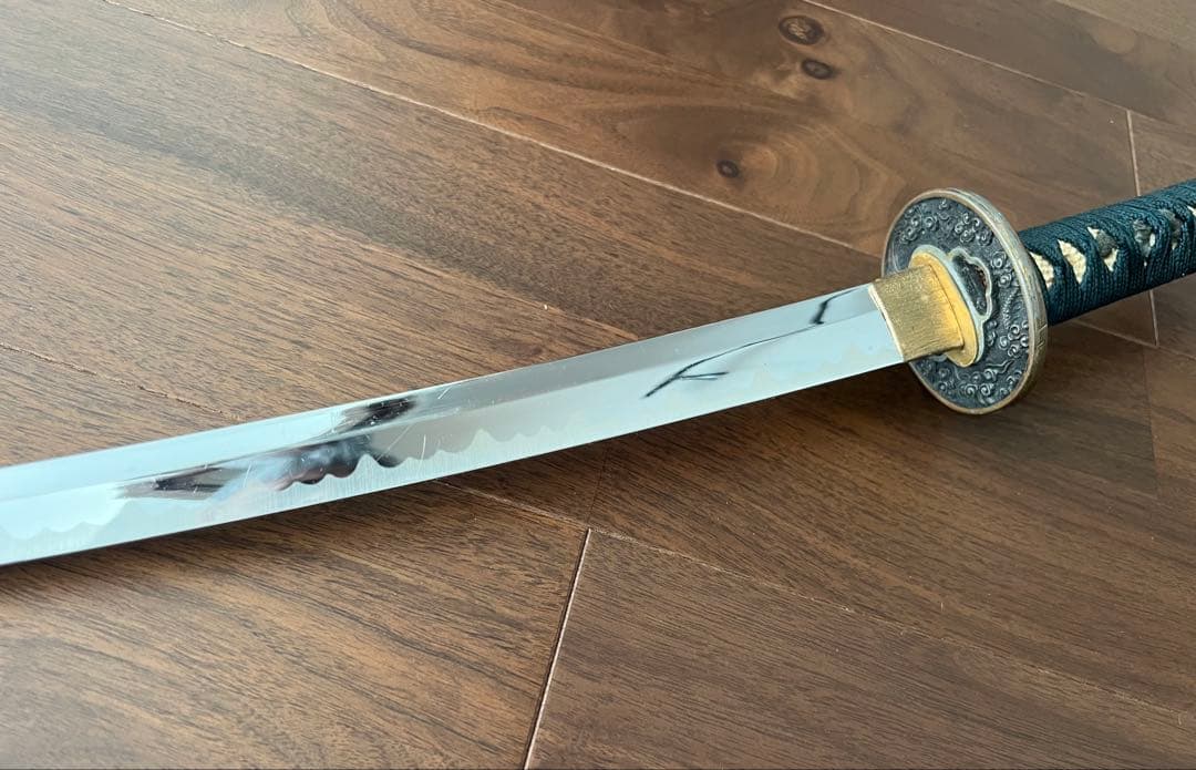 アンティーク模造刀 合金メッキ 刃文 コスプレ 時代劇