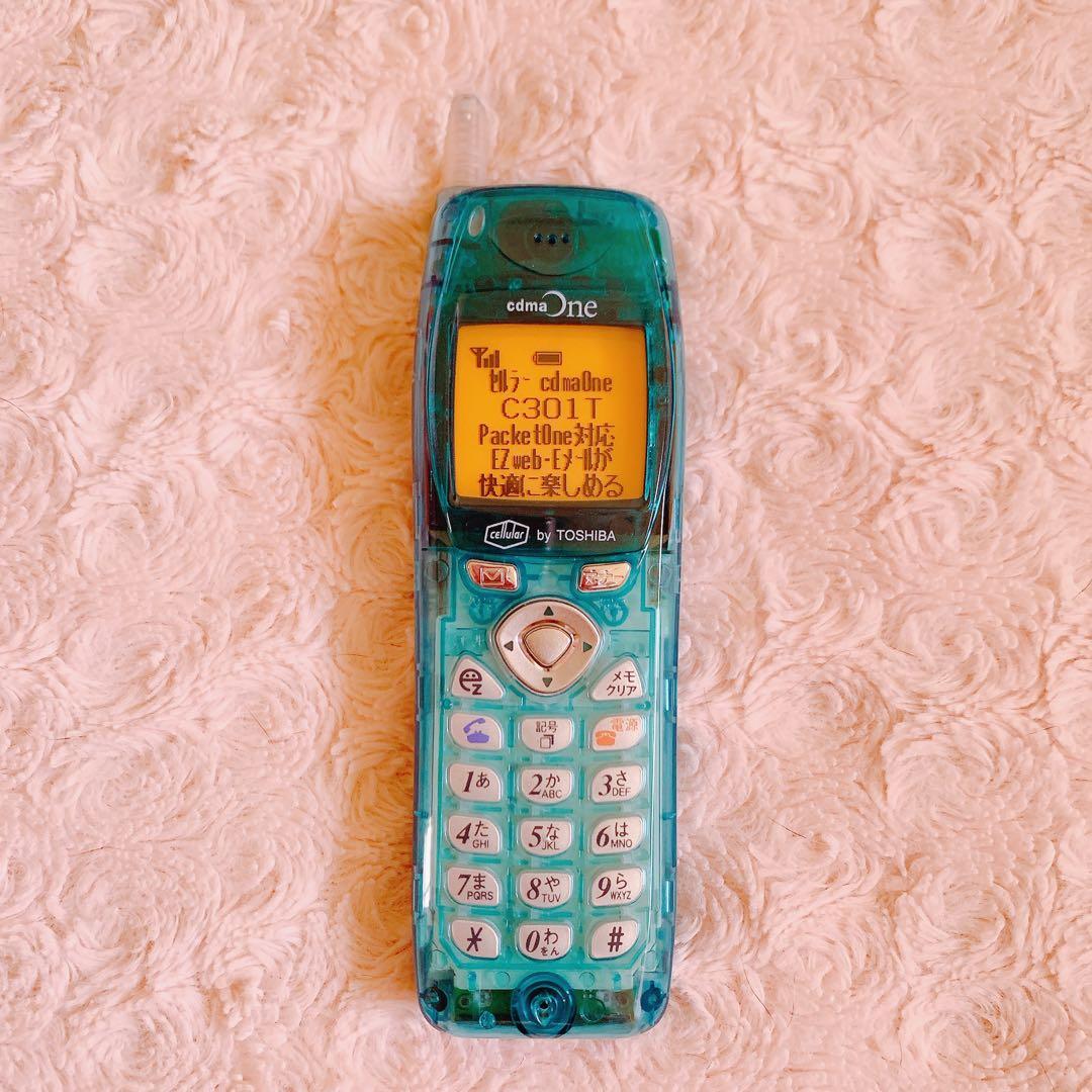 ⭐︎希少⭐︎ IDO C301T ガラケー スケルトン モック 平成レトロ