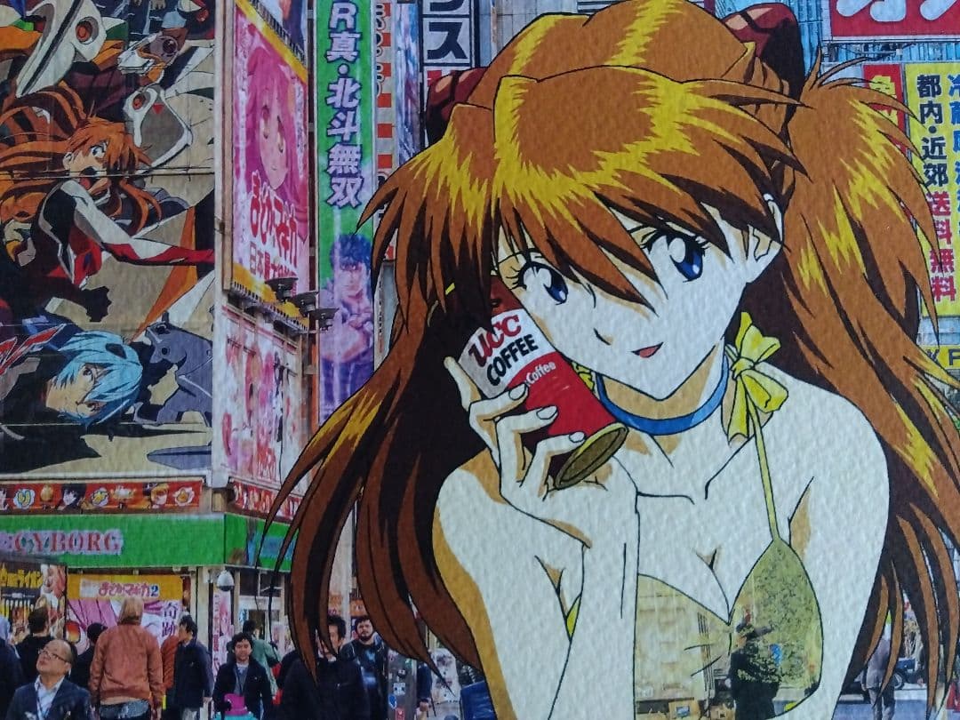 額付き】アートポスター エヴァンゲリヲン アスカ・ラングレー