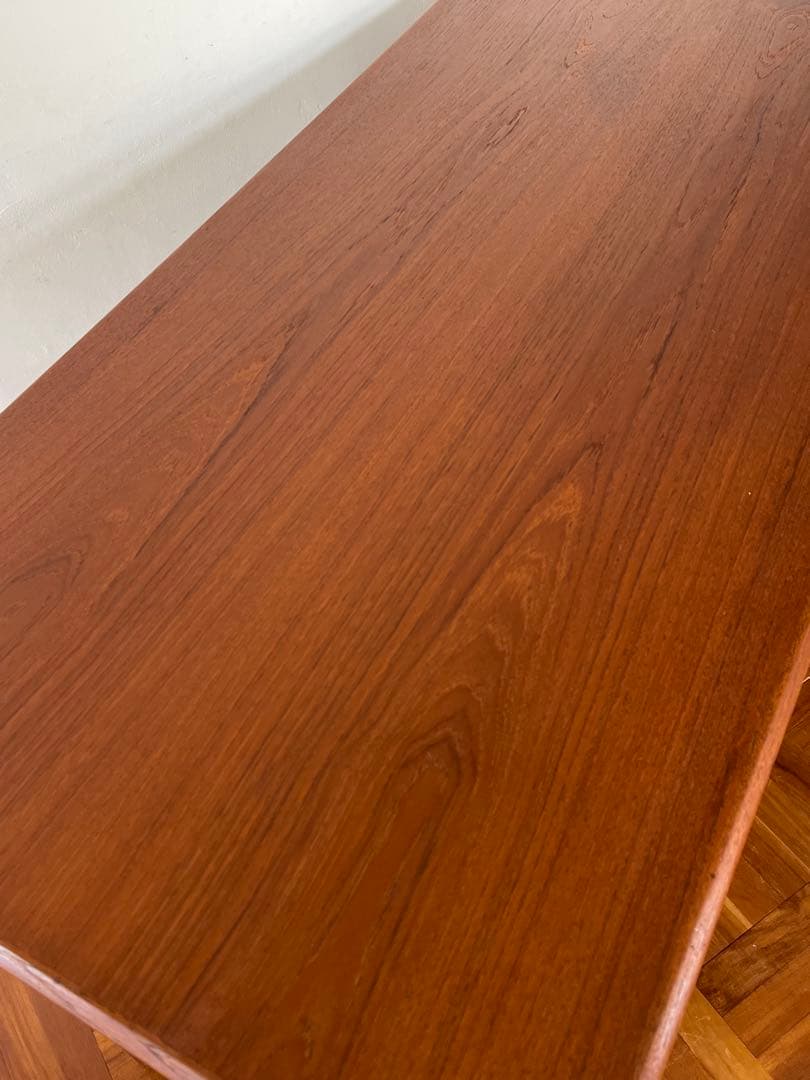 北欧 デンマーク ヴィンテージ チーク オイルフィニッシュ 両袖 デスク