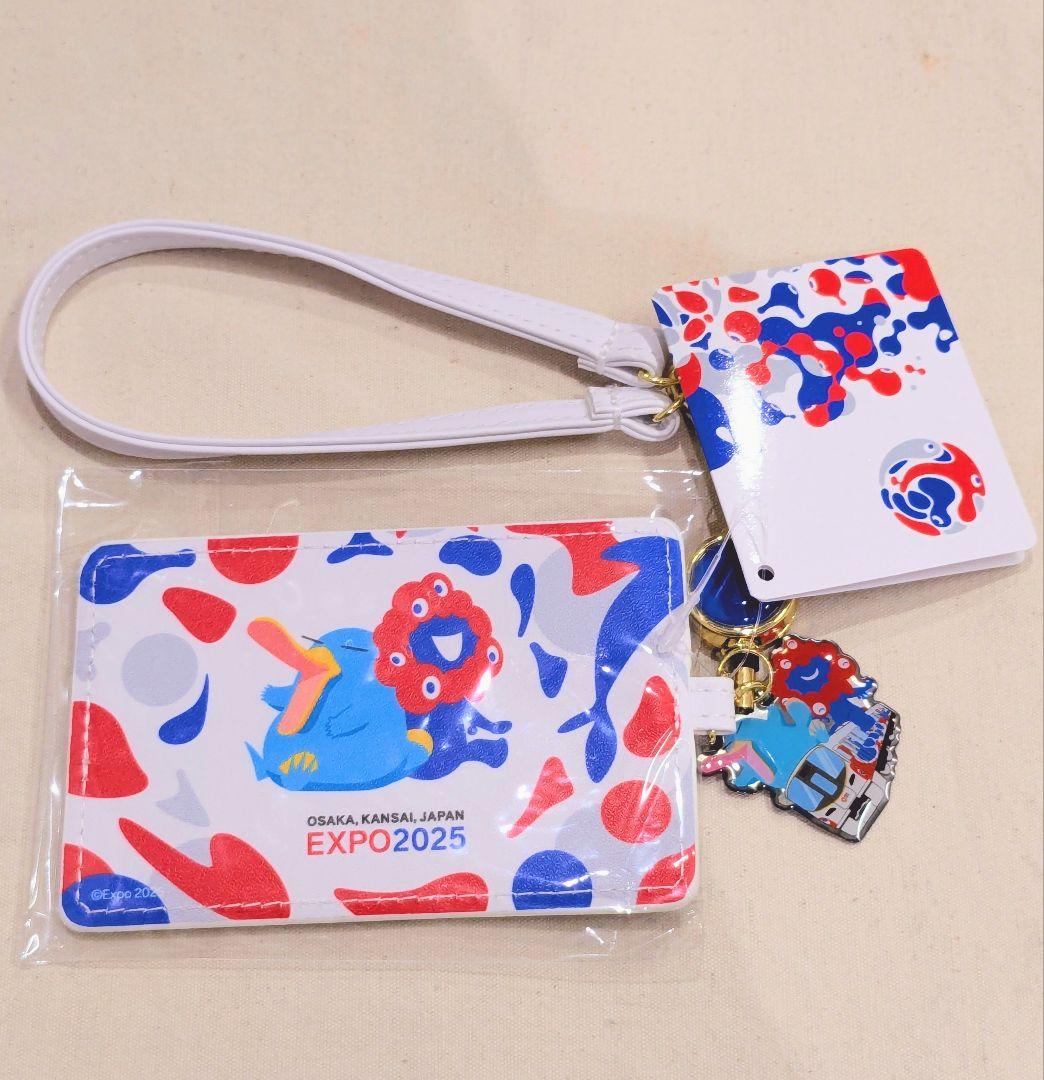 大阪万博会場限定 万博記念ICOCA 合皮パスケース ミャクミャク×イコ