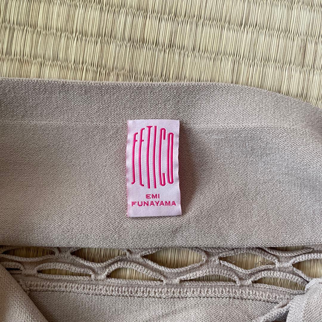 【fetico 24ss】ベージュ ボディスーツ