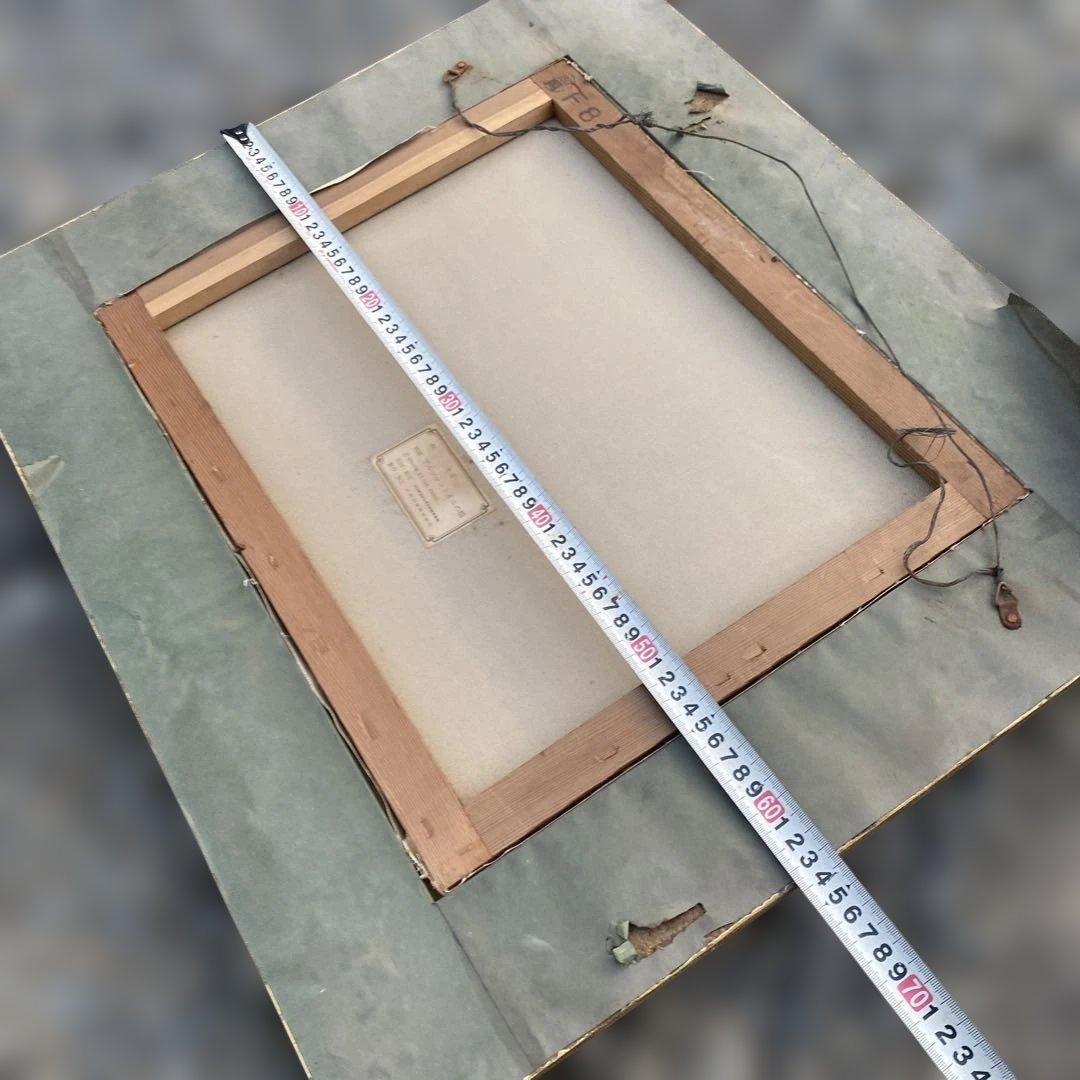 水辺の風景 油彩画 金色装飾額縁付き　アルジャントゥイユの橋　モネ　油絵　複製画