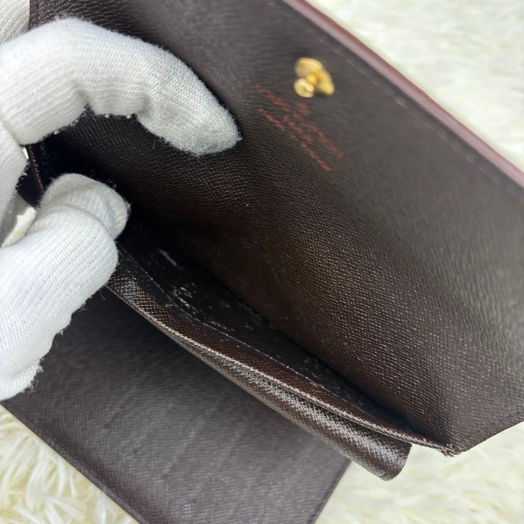 美品✨️ルイヴィトン ダミエ ポルトトレゾール エテュイパピエ 三