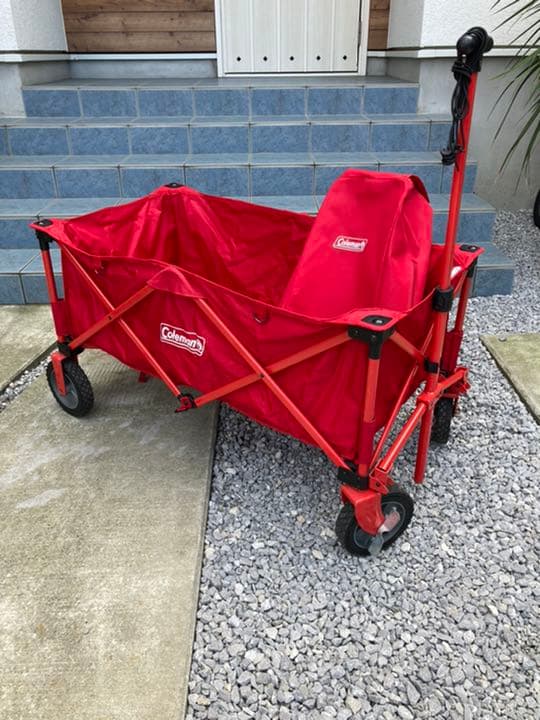 週末限定】コールマン Coleman アウトドアワゴン キャリーカート レッド