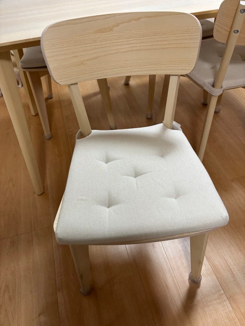 IKEA LISABO リーサボー アッシュ材 テーブル×1 チェア×4