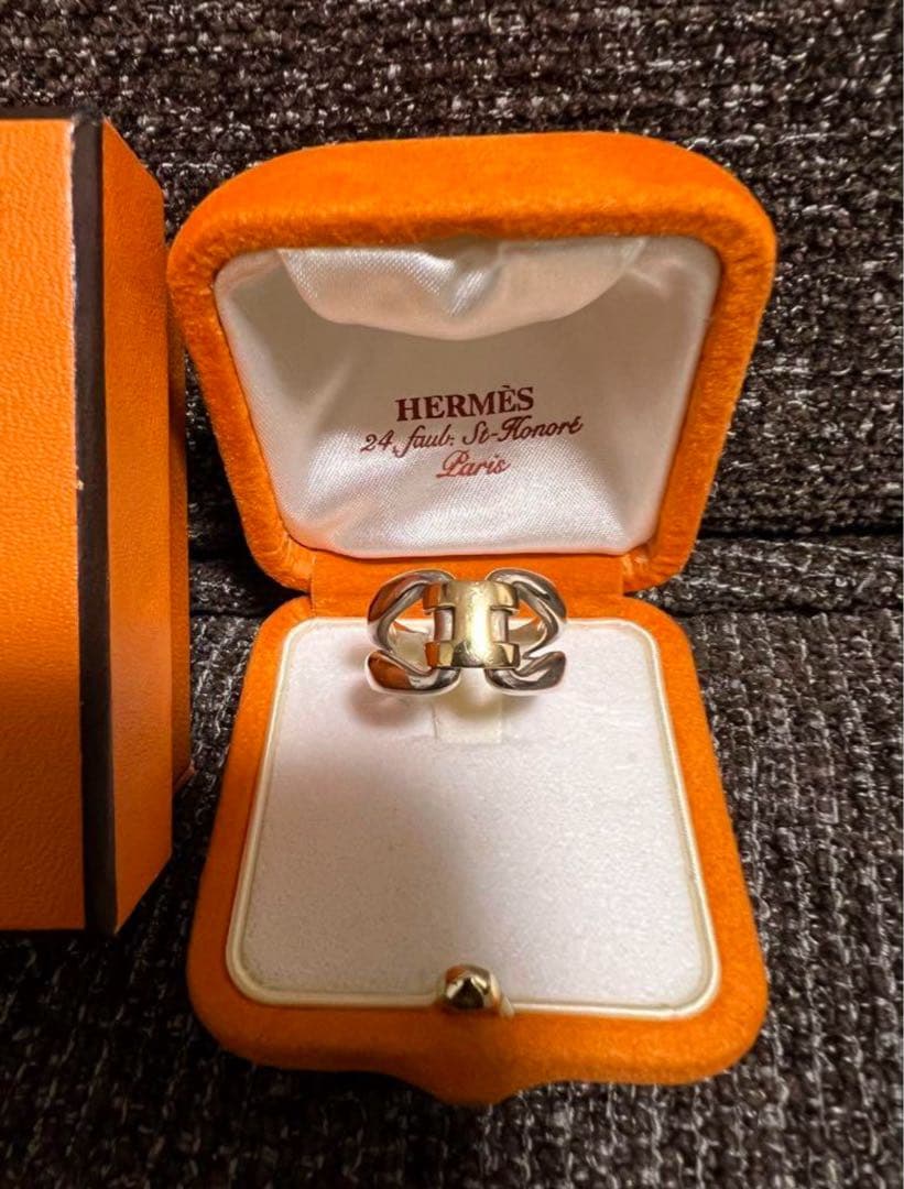 超希少　HERMES シルバーリング　ヒストリー　値下げ可　54 14号