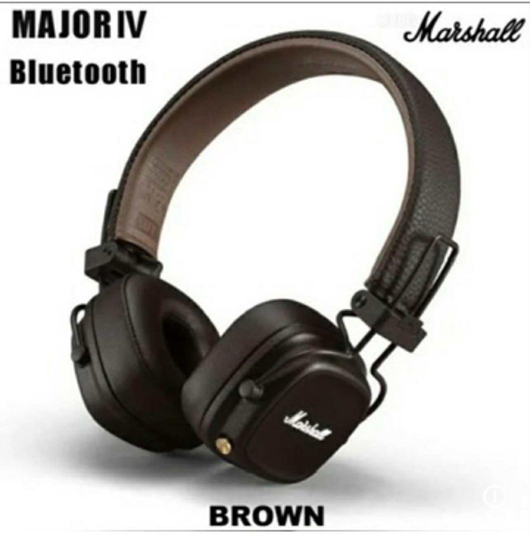 Marshall MAJOR IV ワイヤレスヘッドフォン ブラウン - メルカリ
