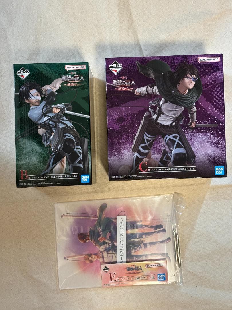 早いもの勝ち!! 一番くじ進撃の巨人上位賞コンプセットフィギュア