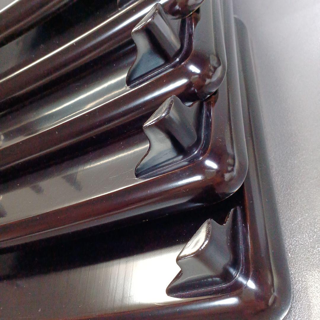 明治初期輪島塗沈金四方膳五客