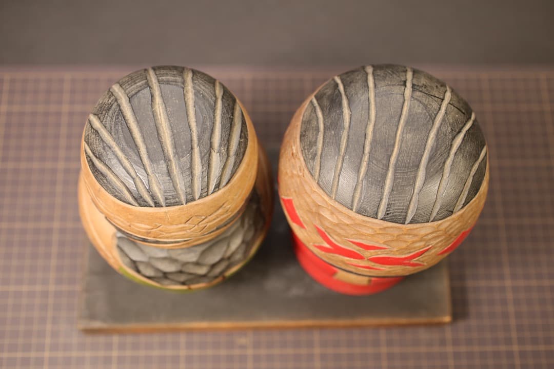 即購入可】北海道／アイヌ／ニポポ人形／夫婦／骨董／古美術／郷土玩具