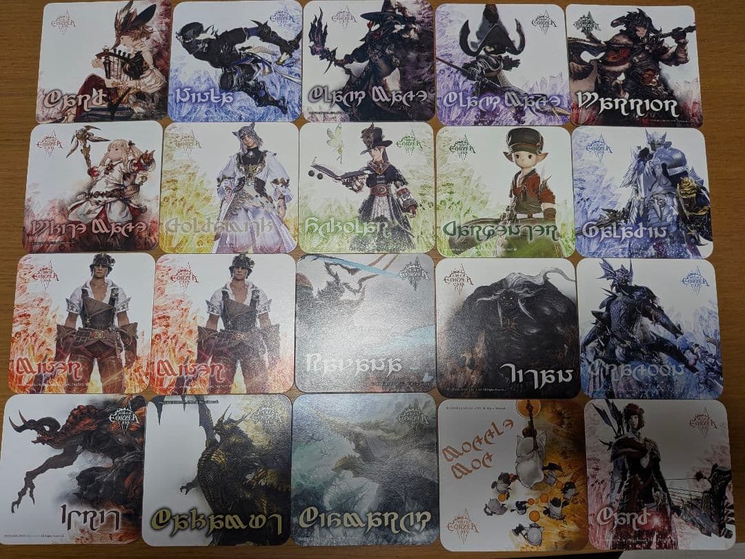FF14 エオルゼアカフェ　初期コースター　19種/20枚