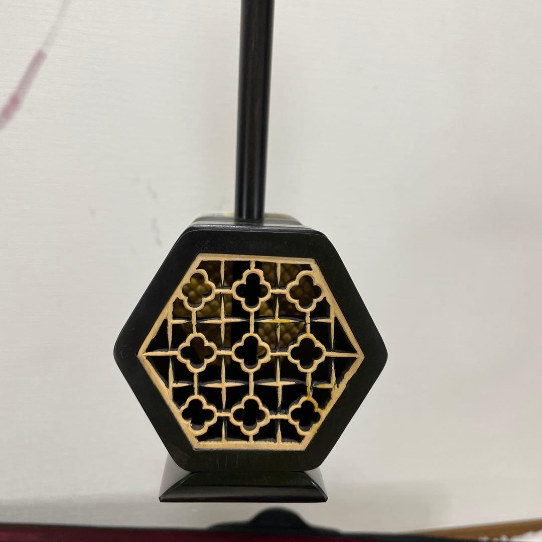 高級 二胡 張源精制 弦楽器 民族楽器 ハードケース 弓付属 和楽器 本革