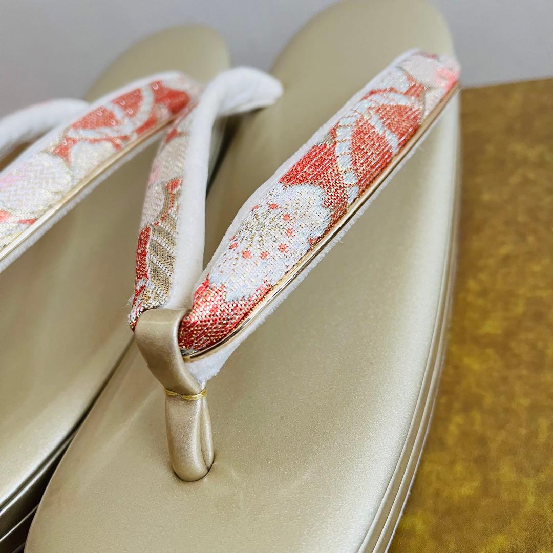 【美品】　振袖用バッグ　草履　成人式　振袖　Ｌサイズ　フリーサイズ