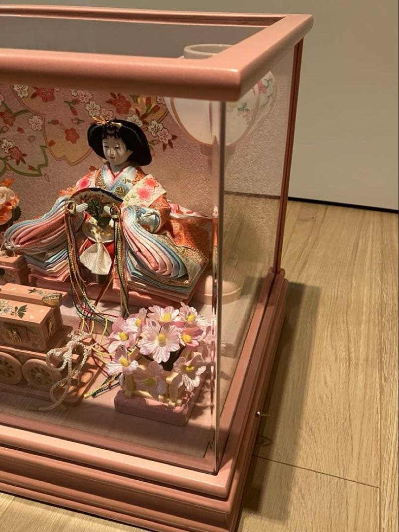雛人形セット コンパクト　十二単雛　オルゴール付