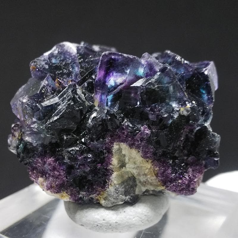 347 オコルス鉱山産 パープル ブルー フローライト - メルカリ