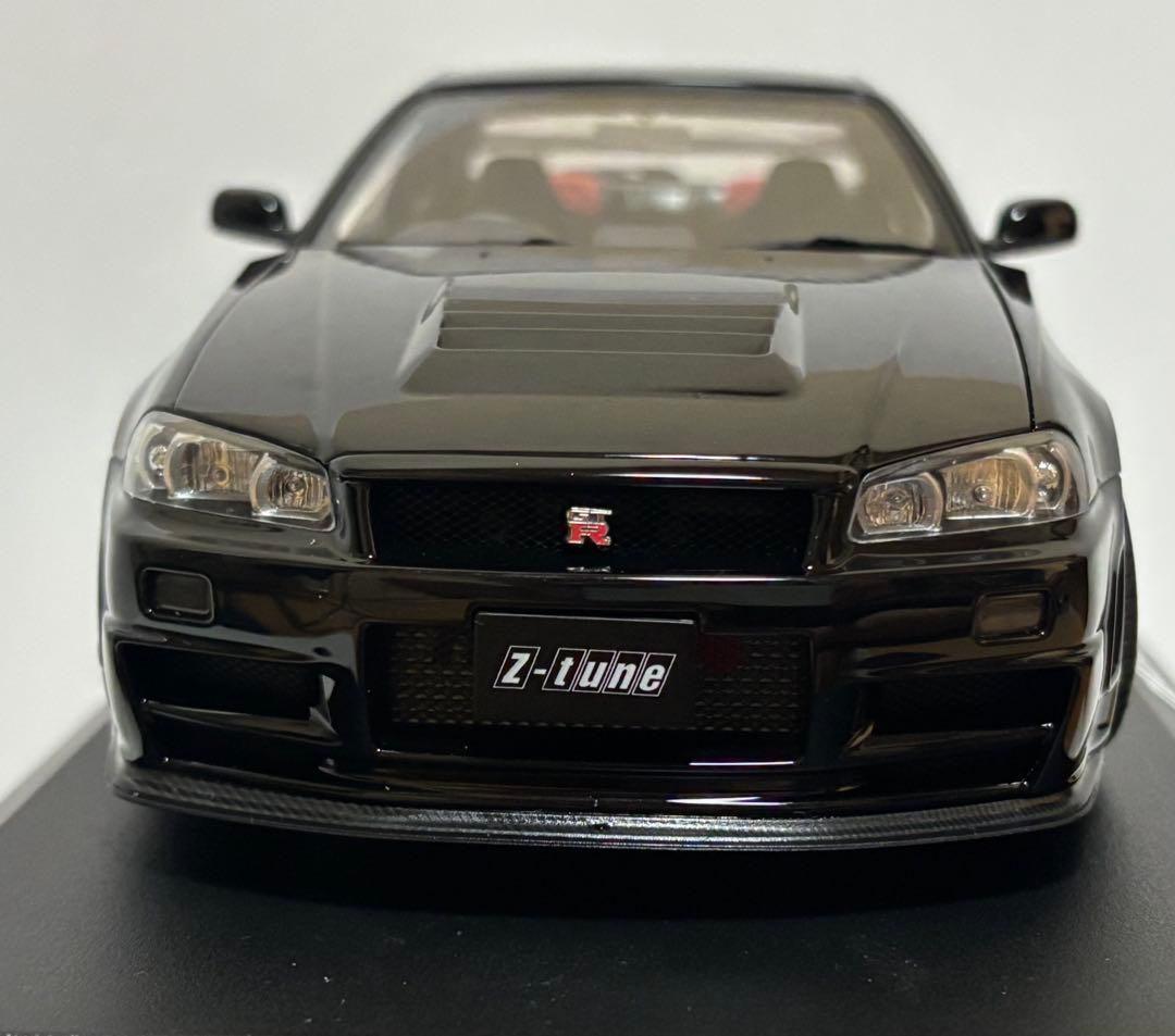 に*ー様 AUTOart 1/18ニスモ R34 GT-R Z-tune ブラッ