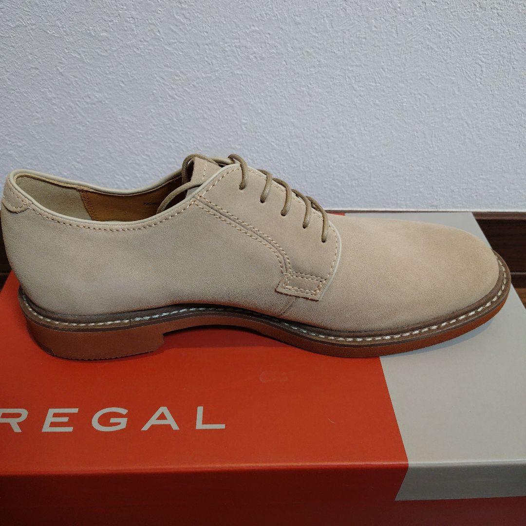 【値下中】未使用 REGAL ベージュ スエード ドレスシューズ 25.5cm
