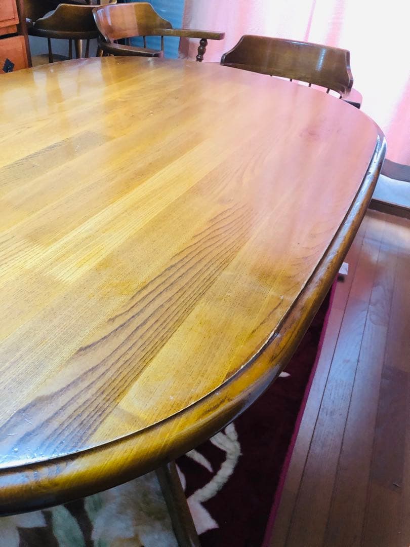 柏木工　アンティーク　猫足　ダイニングテーブル