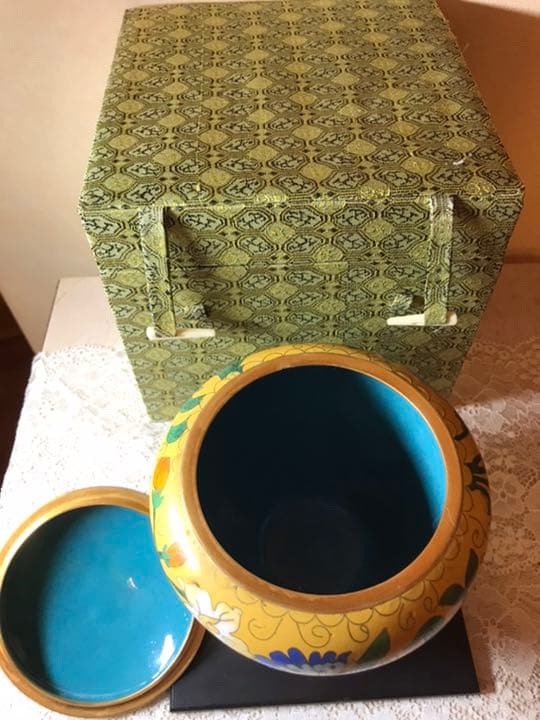 中国景泰藍けいたいらん七宝焼き 香炉 工芸品